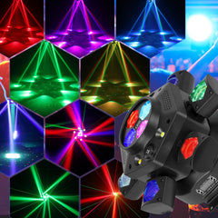 Six-arm bee eye moving head light
